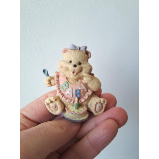 Beer is 1 jaar geworden keukenmagneet, kunsthars 6x2x7cm