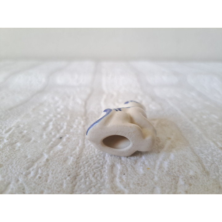 Delfts blauw poes, porseleinen 3x2x3.5cm - Verzamelobjecten