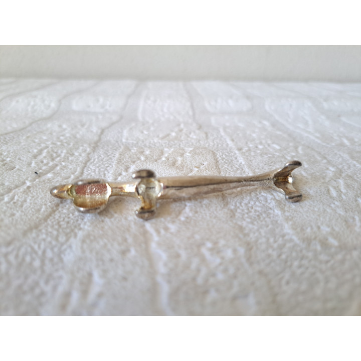 Teckel messensteun hond, 8.5x1.5x2cm - dierfiguren