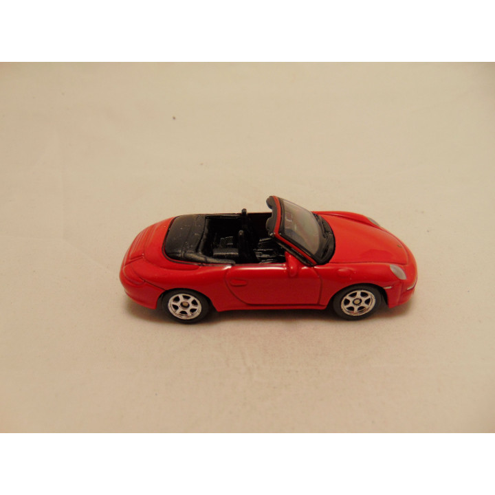 Porsche 991 carrera S cabrio 1997 1:64 Welly 52274 rood
