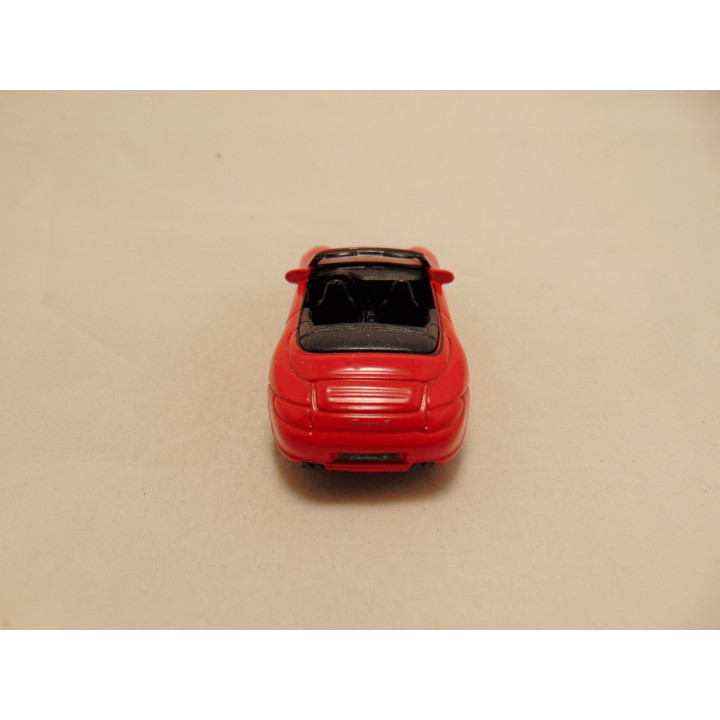 Porsche 991 carrera S cabrio 1997 1:64 Welly 52274 rood