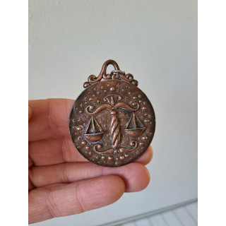 Sterrenbeeld Weegschaal hanger, metaal D5cm