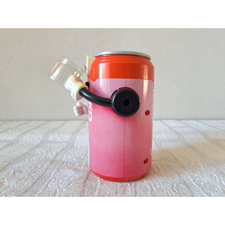 Coca Cola blikje spaarpot, 1992, kunststof 10x12.5x13.5cm - coca cola