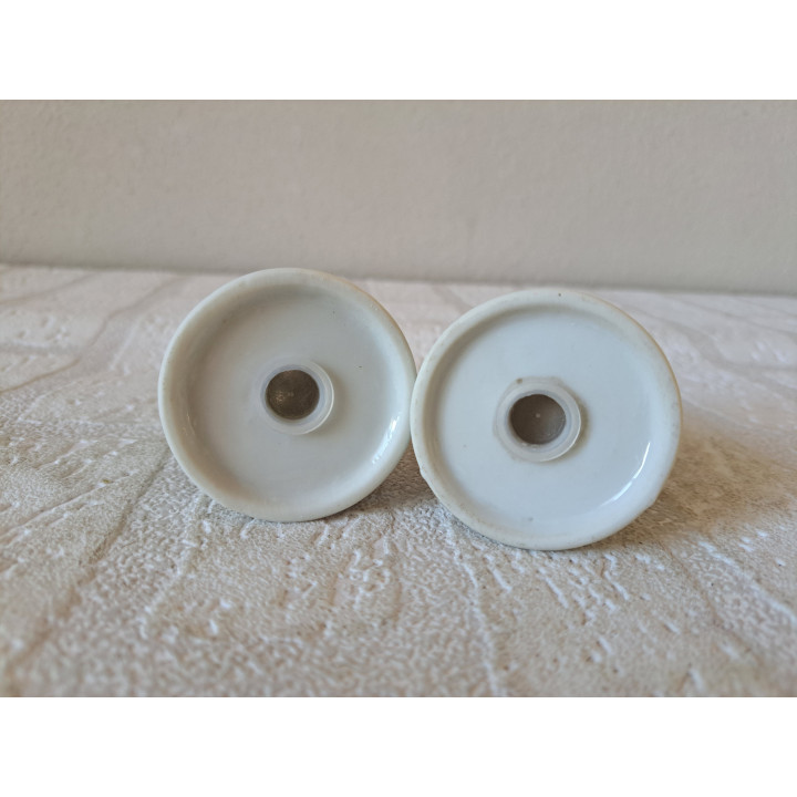 Lotus en Anthyllis peper en zoutstel, porselein D7xH7cm - peper en zoutstellen