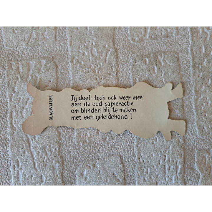 Kon. Ned geleidehondenfonds KNGHF boekenlegger, 5x14cm - boekenleggers