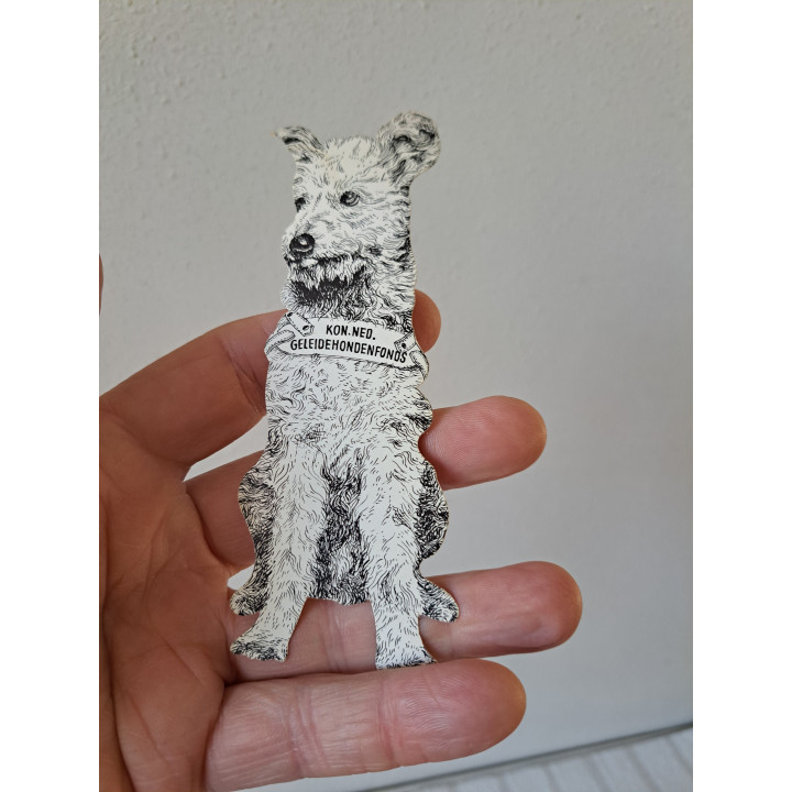 Kon. Ned geleidehondenfonds KNGHF boekenlegger, 5x14cm