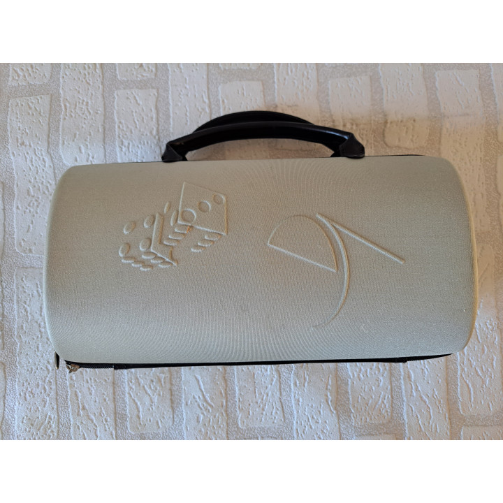 Speelkaarten, fiches en dobbelstenen in draagtas 32x18x11cm -  spellen