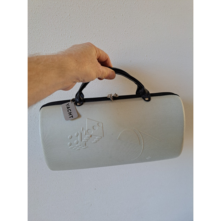 Speelkaarten, fiches en dobbelstenen in draagtas 32x18x11cm