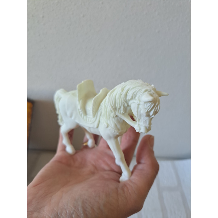 Beschilder je eigen ridder en paard, aardewerk 24.5x22x5.5cm - hobby