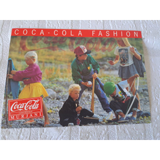 10x grote ansichtkaart Coca-Cola fashion Murjani uit 1989, 21x15cm