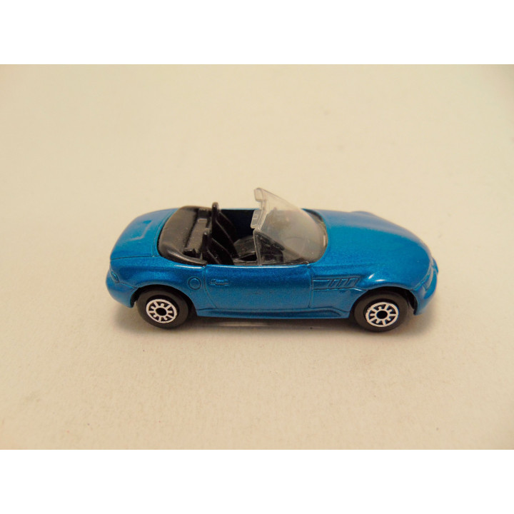 Bmw Z3 cabrio 1:64 Maisto blauw
