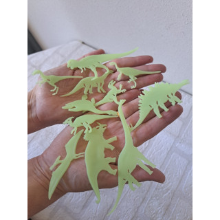Glow in the Dark Dino's | Set van 6 Oplichtende Dino's