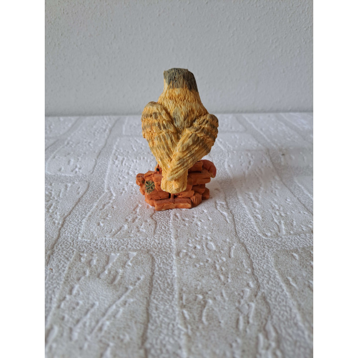 Uil met Paddestoelen Beeldje | Kunsthars Decoratie