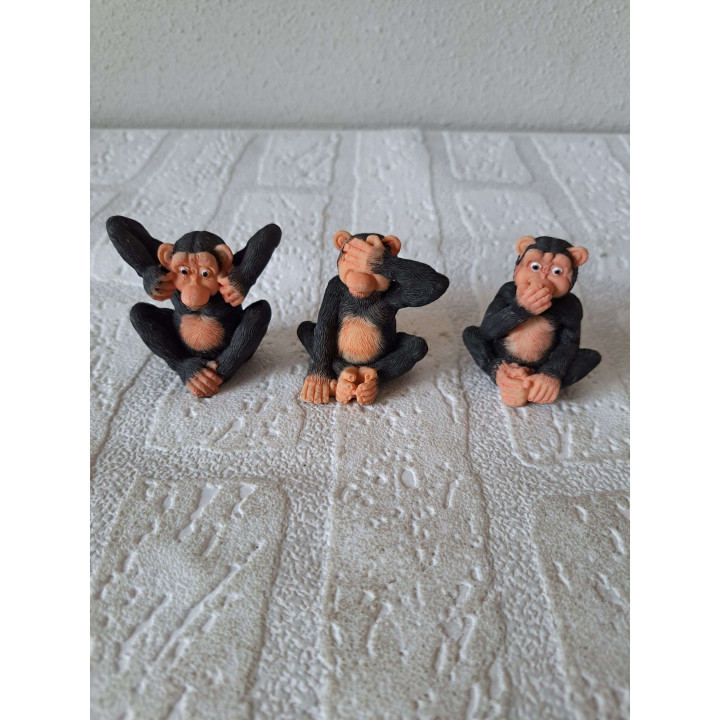See No Evil Hear No Evil Speak No Evil Monkeys Leonardo | Speelgoed en Verzamel