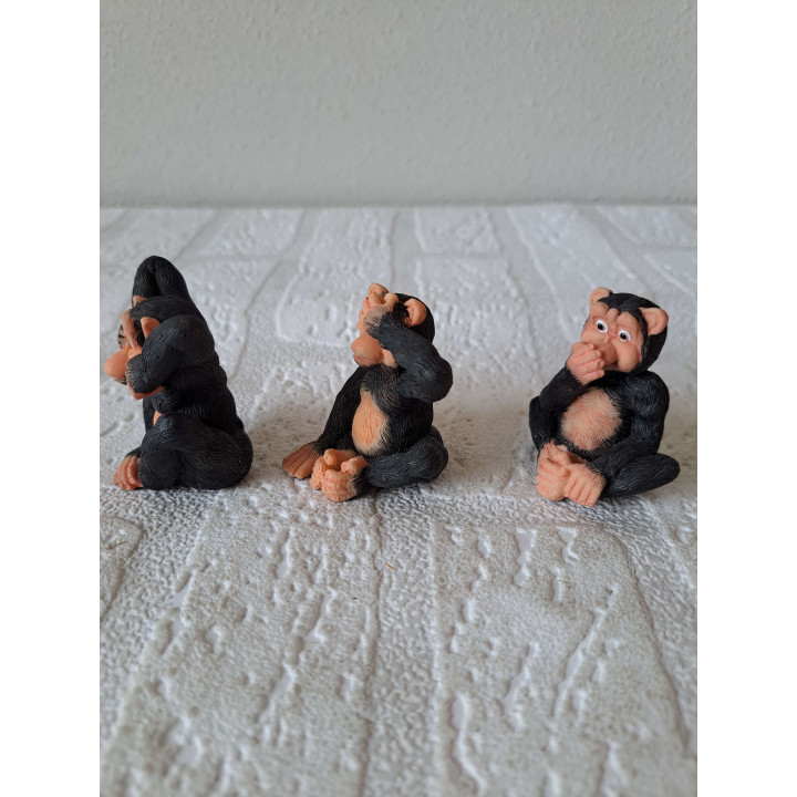 See No Evil Hear No Evil Speak No Evil Monkeys Leonardo | Speelgoed en Verzamel