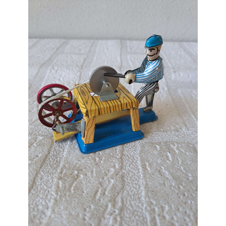 Tin Knife Sharpener | Vintage Toy that Really Turns