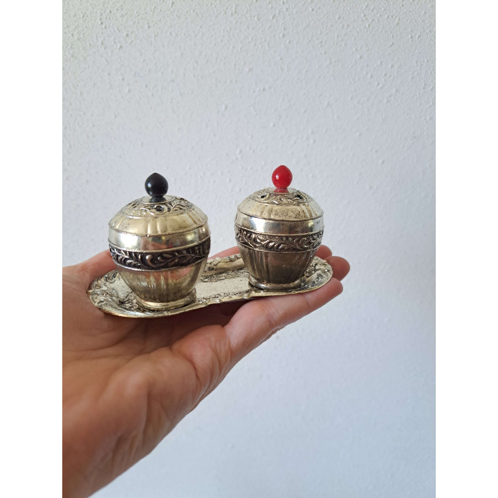 Vintage Peper en Zoutstel | Apart Setje met Doosje