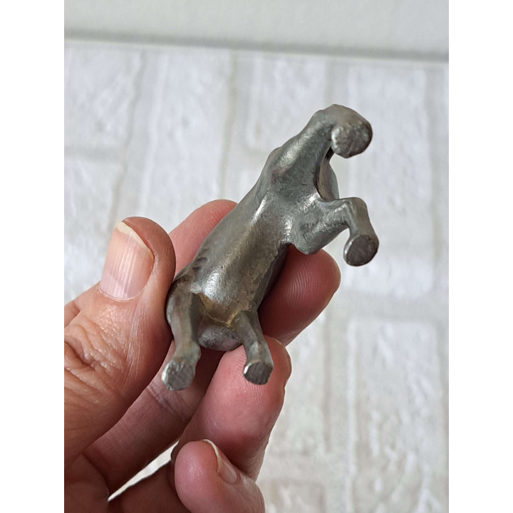 Small Pewter Boxer Dog Figure | Vintage Copy Number 2