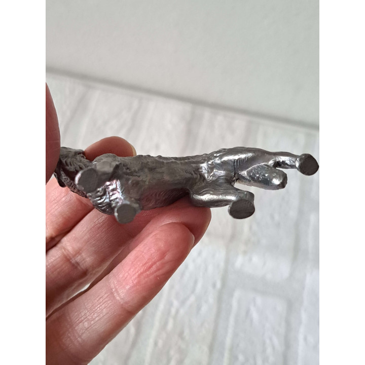 Loyal Shepherd Dog Figurine in Tin | Vintage Charm