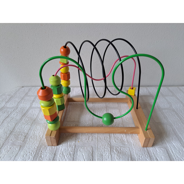 Bead Roller Coaster Mula IKEA | Wooden Toddler Toy