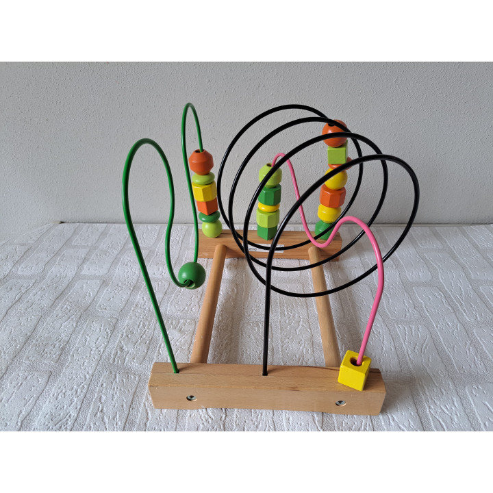 Bead Roller Coaster Mula IKEA | Wooden Toddler Toy