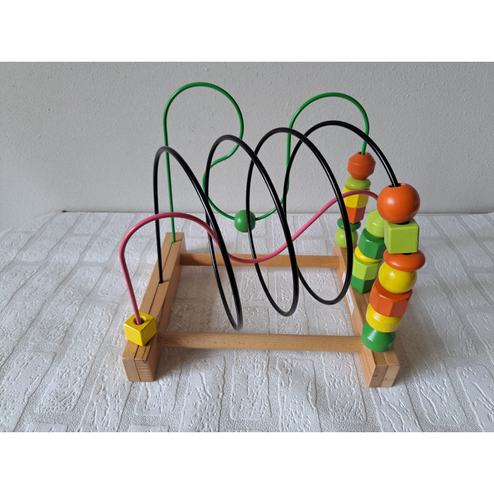 Bead Roller Coaster Mula IKEA | Wooden Toddler Toy