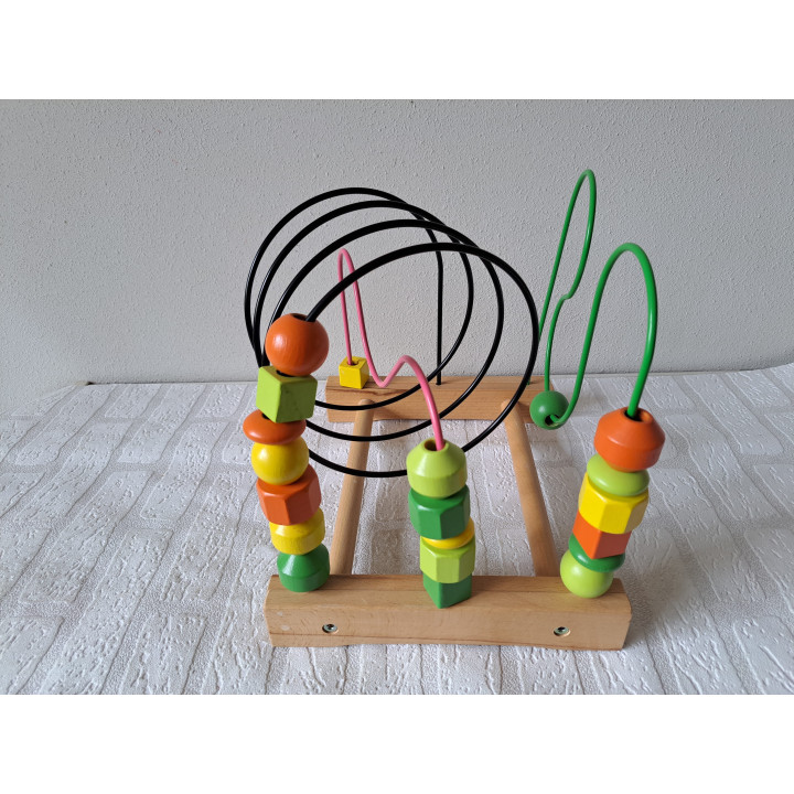 Bead Roller Coaster Mula IKEA | Wooden Toddler Toy