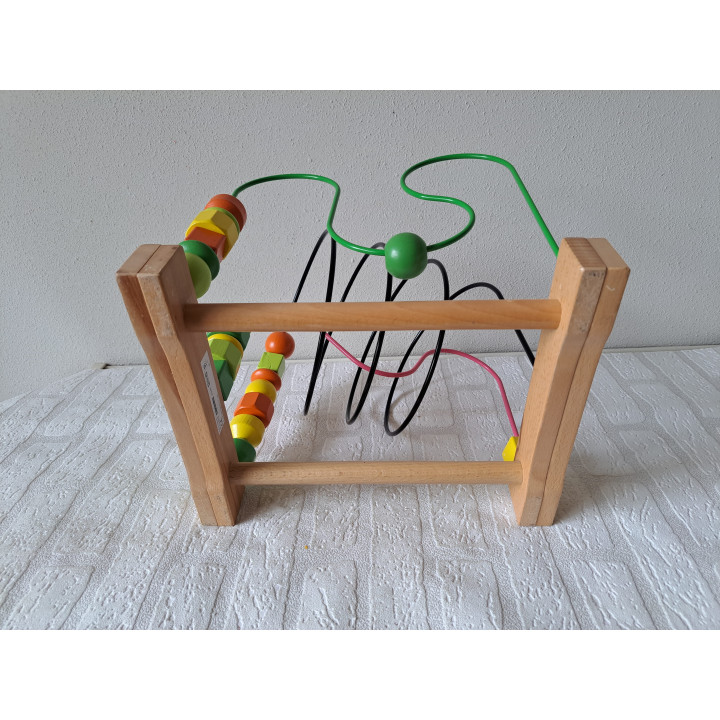 Bead Roller Coaster Mula IKEA | Wooden Toddler Toy