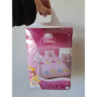 Princess dekbedovertrek en sloop, Disney, 140x200cm-63x63cm
