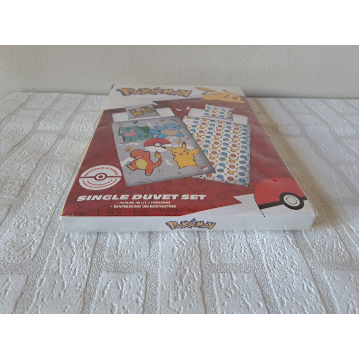 Pokemon Duvet Cover And Pillowcase | Kids Bedroom Textile