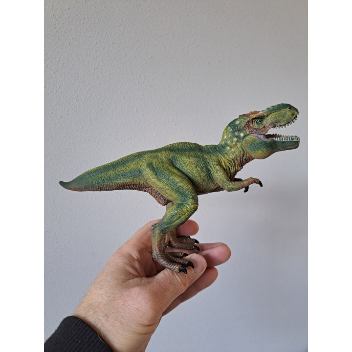 Tyrannosaurus dinosaurus van hard rubber, 24x8x14cm