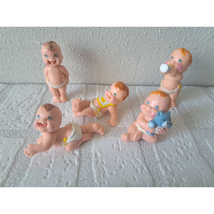 Set Galoob Magische Luier Baby's, hard rubber, 17x11.5x4cm