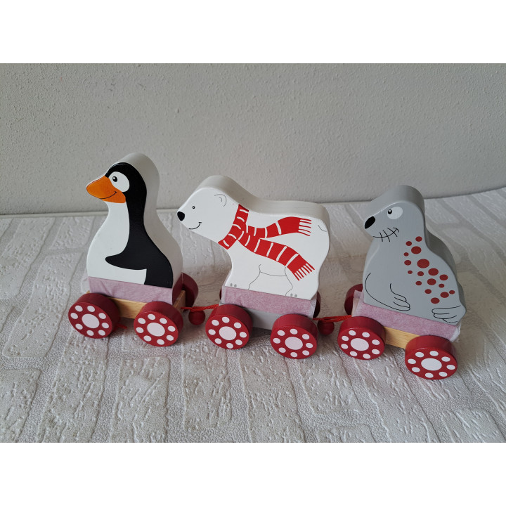 Wooden Train With Animals By Tchibo | Toy For Children