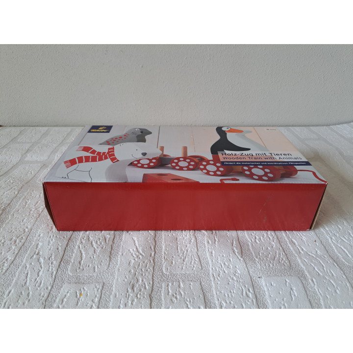 Wooden Train With Animals By Tchibo | Toy For Children