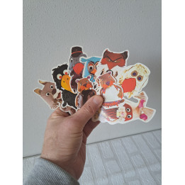 Set De Fabeltjeskrant stickers, Chanowski Prod 1985