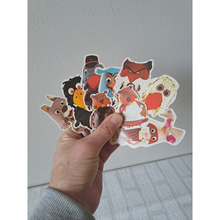 Set De Fabeltjeskrant stickers, Chanowski Prod 1985