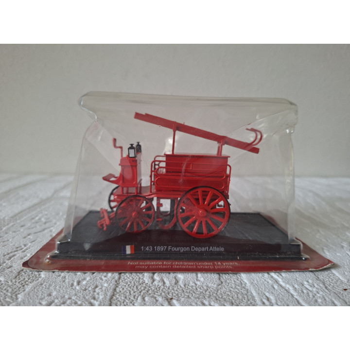 Del Prado Fourgon Depart Attele 1897 Brandweerwagen 1:43