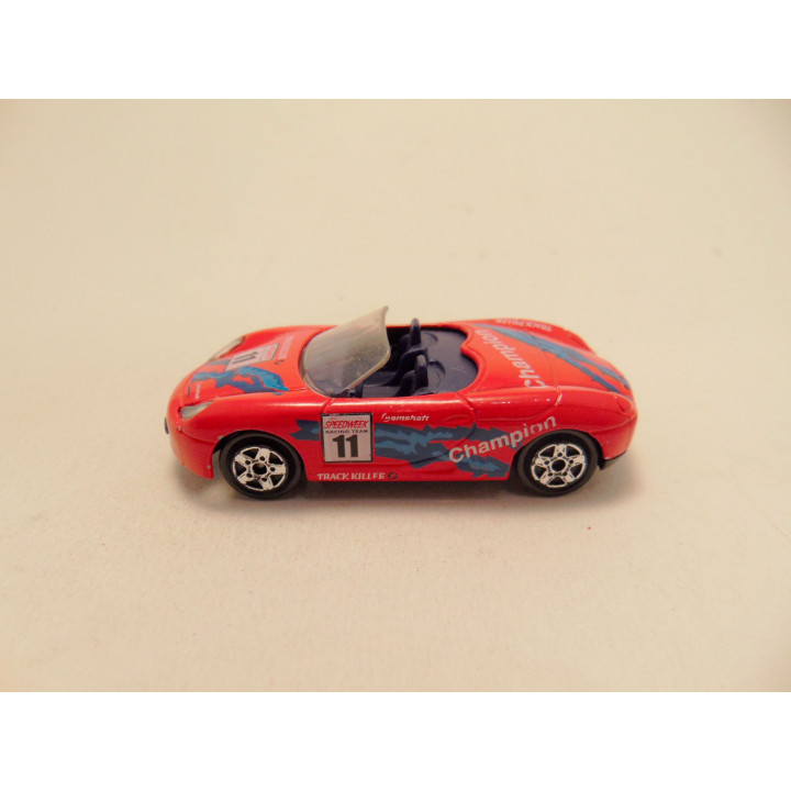 Porsche Boxster Rally Track killer Majorette rood