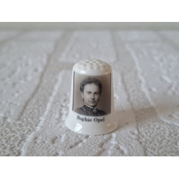 Sophie Opel Wife of Adam Opel Thimble Porcelain