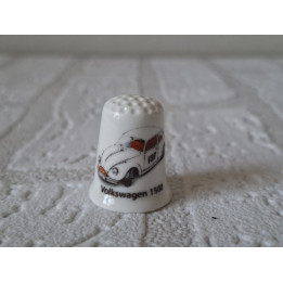 Volkswagen 1500 Rally Car Number 137 Porcelain Thimble