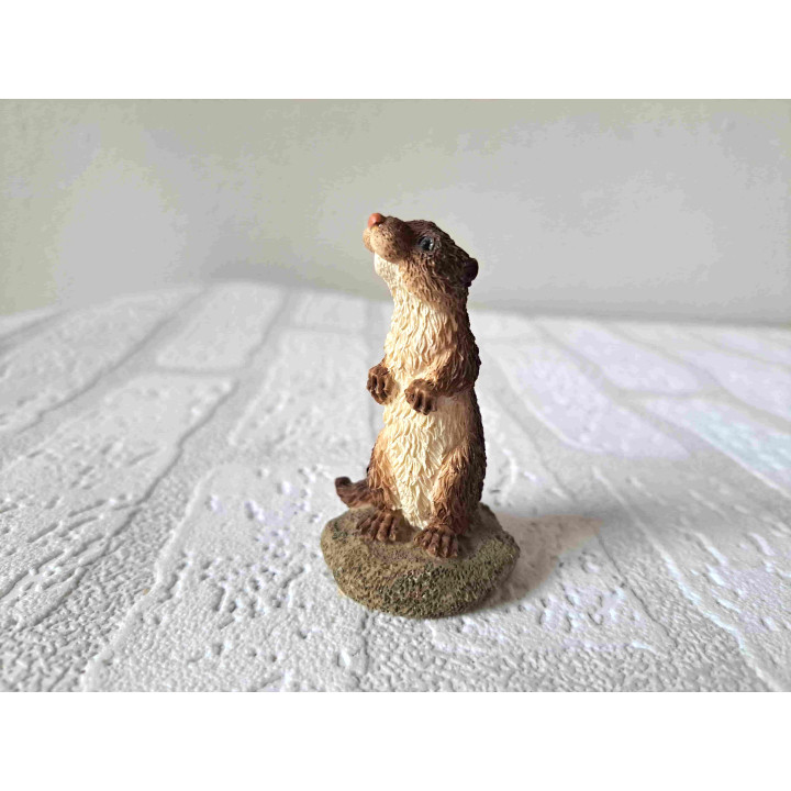 Otter Beeld Rechtopstaand Kunsthars 7,5cm