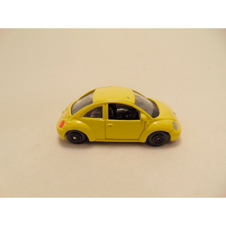 Volkswagen kever New beetle 1:64 Welly geel