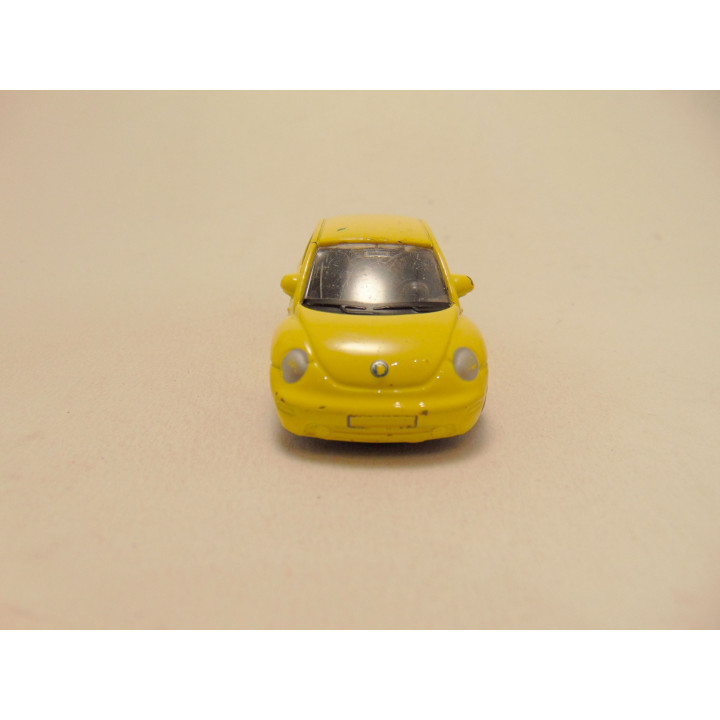 Volkswagen kever New beetle 1:64 Welly geel