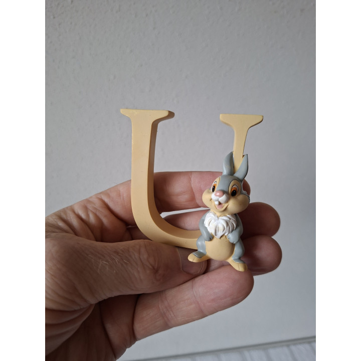 Disney Bambi Thumper Alphabet Figurine U Enesco A29566