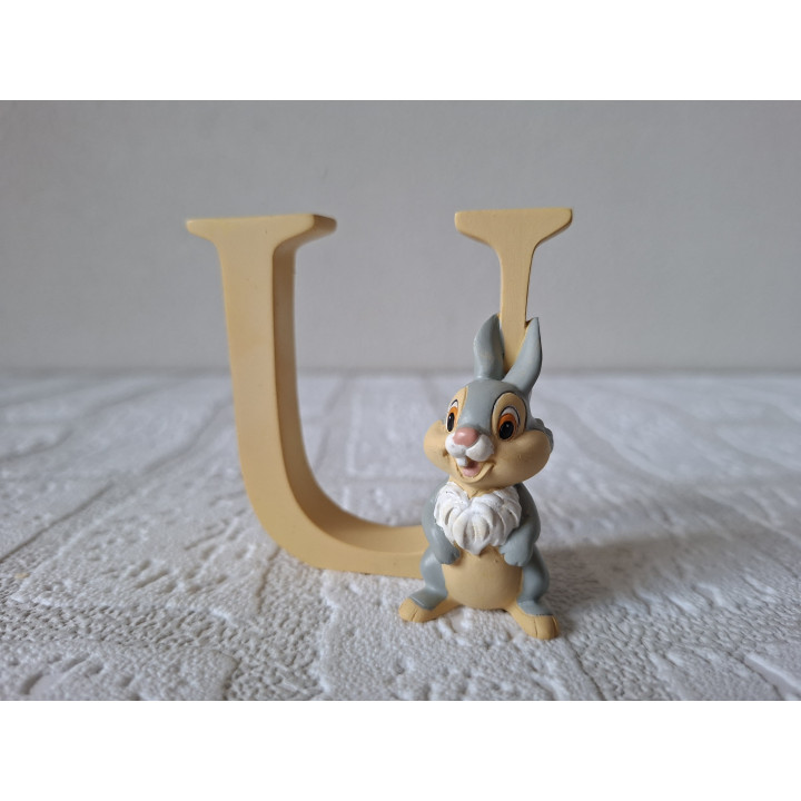 Disney Thumper Alphabet Figurine U Enesco