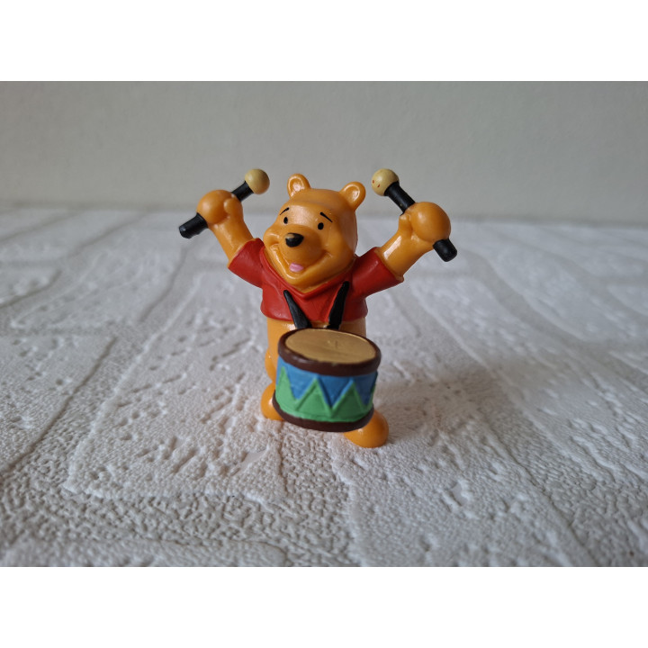 Winnie de Poeh Trommelaar Figuur Bullyland Disney Rubber