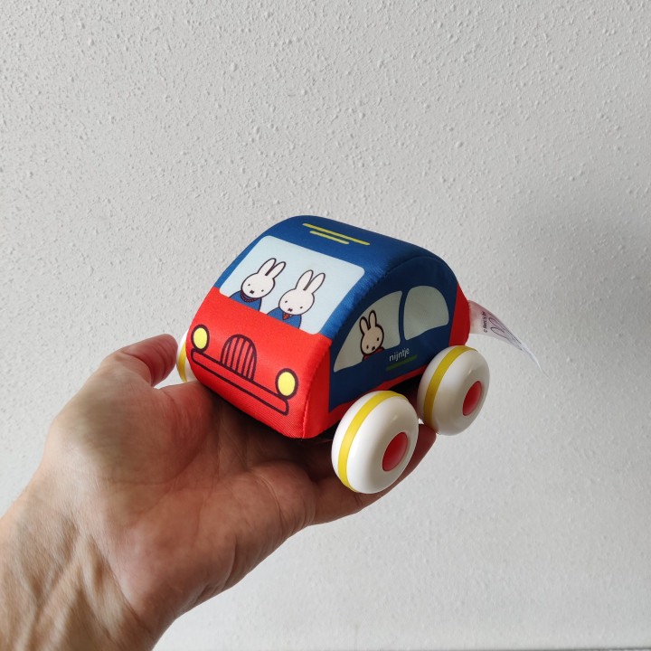 Miffy Soft Toy Car with Wheels Baby Toy