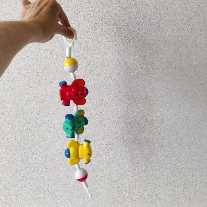 Elephant Pram Toy Chain Plastic Baby Toy