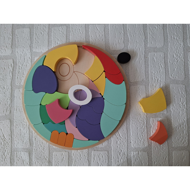 Parrot Wooden Jigsaw Puzzle 29.5 cm 32 Pieces