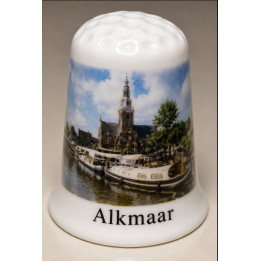 Gemeente Alkmaar met woonboot vingerhoedje